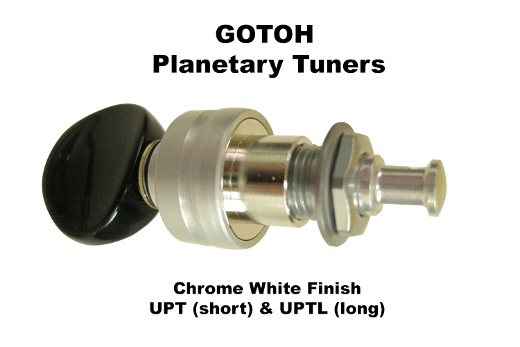 Gotoh Tuners - UPT (Short) - White Chrome — Pohaku Ukulele